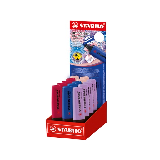 [1439192] Markeerstift STABILO Boss Wildflower display klein assorti