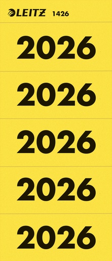 [1439269] Rugetiket Leitz 2026 geel 100 stuks