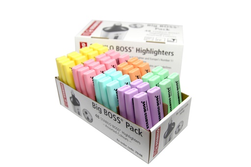 [1439320] Markeerstift STABILO BOSS Original 70 ass pastel classpack à 48 stuks