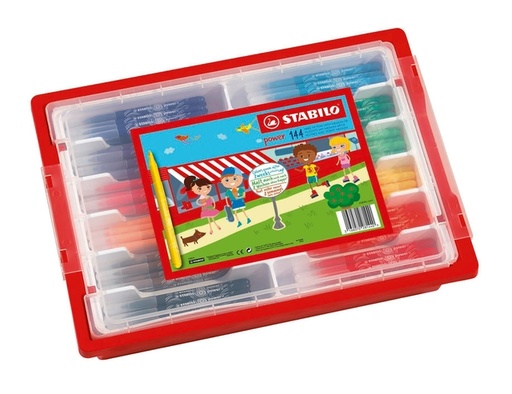 [1439325] Viltstift STABILO power 280 XL assorti classpack à 144 stuks