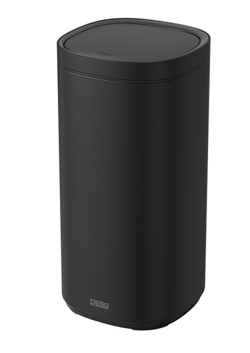 [1466273] Afvalbak Desq Touch 50 liter RVS zwart