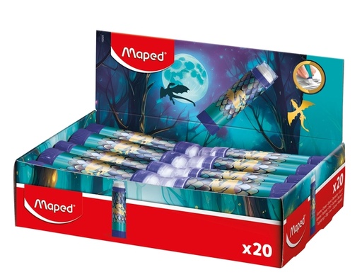 [1466459] Gum Maped Dragon display à 20 kleuren blauw