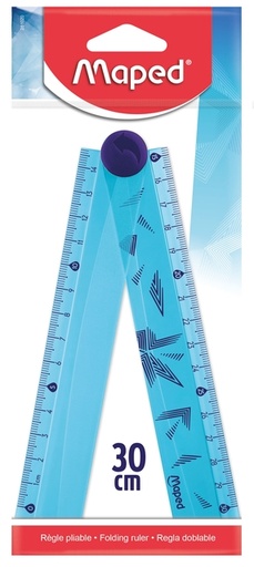 [1466465] Liniaal Maped Arctic Vibes 30cm opvouwbaar blauw