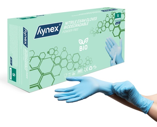 [1466507] Handschoen Hynex nitril Bio S blauw 3.5gr 100 stuks