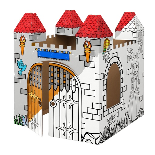 [1466323] Kartonnen Kasteel XL Bankers Box Play inkleurbaar