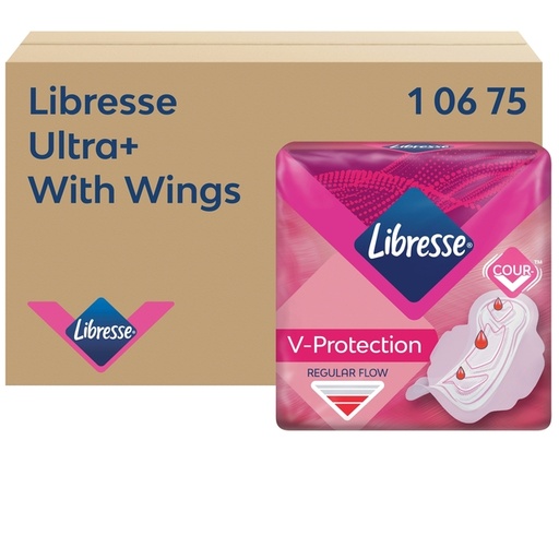 [1466424] Maandverband Libresse P1 Ultra+ Regular met vleugels 150 stuks