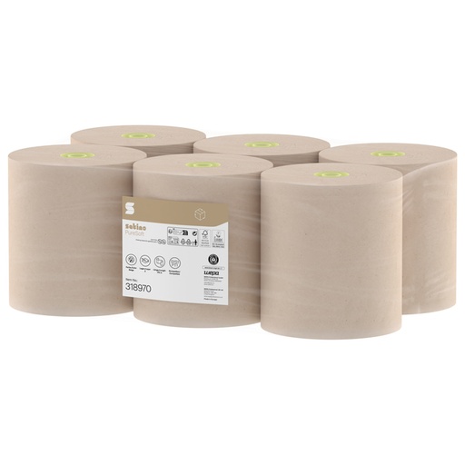 [1466945] Handdoekrol Satino SYS1 PureSoft 2-laags 6x175m naturel 318970
