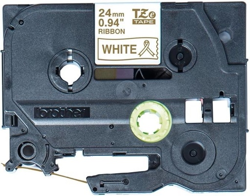 [1466697] Labeltape Brother P-touch TZe-R254 24mm goud op wit