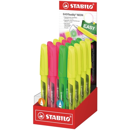 [1466364] Vulpen STABILO Easybuddy large en medium neon assorti