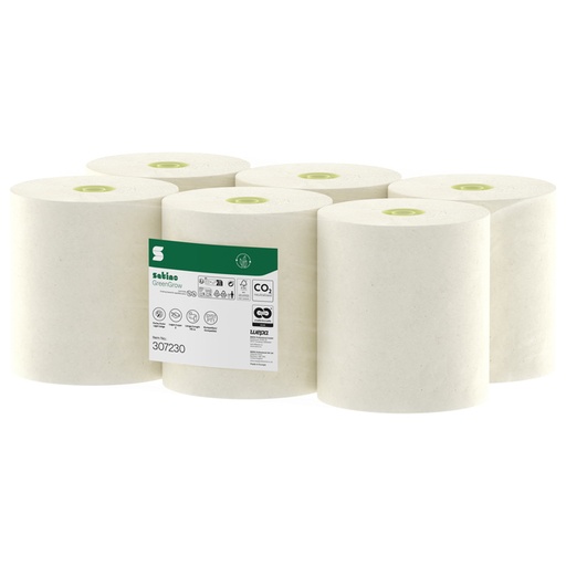 [1466944] Handdoekrol Satino SYS1 GreenGrow 2-laags 6x175m naturel 307230