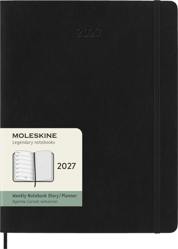 [1466005] Agenda 2027 Moleskine 12M Planner Weekly 7dagen/1pagina xl sc black