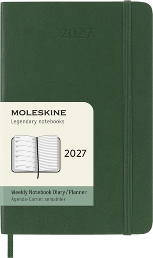 [1466043] Agenda 2027 Moleskine 12M Planner Weekly 7dagen/1pagina pocket sc myrtle green