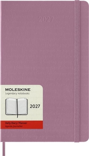 [1466048] Agenda 2027 Moleskine 12M Planner Daily 1dag/1pagina large hc majestic pink