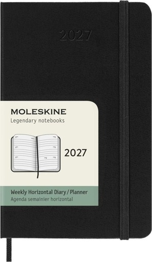 [1466054] Agenda 2027 Moleskine 12M Planner Weekly 7dagen/2pagina's pocket hc black