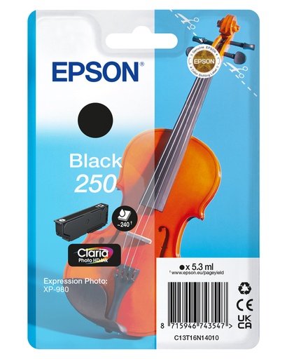 [1466136] Inktcartridge Epson 250 T16N14 zwart