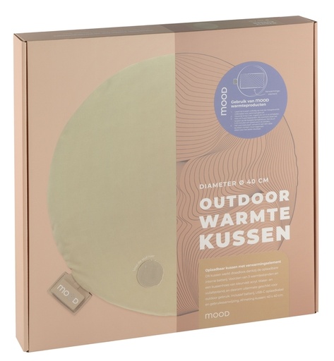 [1467632] Warmtekussen Mood outdoor rond 40cm beige