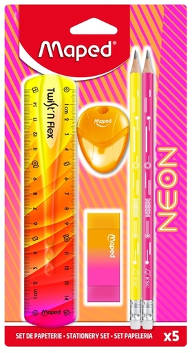 [1466921] Tekenset Maped neon assorti 5-delig
