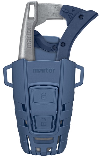 [1467385] Veiligheidsmes Martor Secunorm 610 XDR trapezium 32mm met holster zilver
