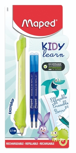 [1467943] Oefenpen Maped Kidy Learn Magic uitwisbaar met 2 vullingen assorti