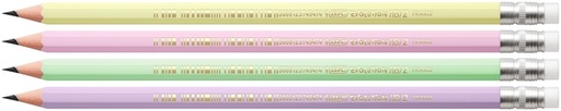 [1467235] Potlood Bic HB met gom pastel assorti