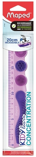 [1466919] Liniaal Maped Kidy Learn Concentration 20cm paars