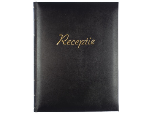 [1467816] Receptiealbum Kangaro 26x21cm vakverdeling zwart