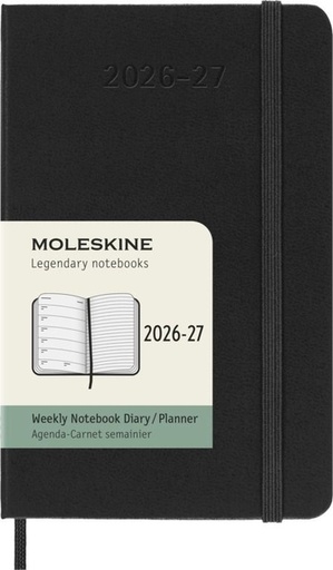 [1465999] Agenda 2027 Moleskine 18M Planner Weekly 7dagen/1pagina pocket hc black