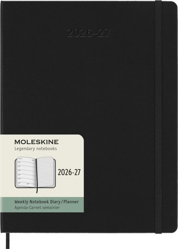 [1466053] Agenda 2027 Moleskine 18M Planner Weekly 7dagen/1pagina xl hc black