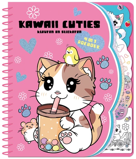 [1468656] Doeboek Kawaii cuties 4 in 1