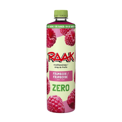 [1468501] Siroop RAAK framboos zero sugar 750ml