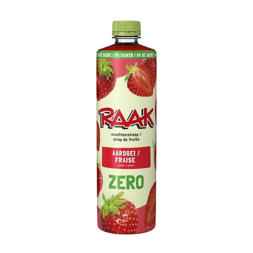 [1468503] Siroop RAAK aardbei zero sugar 750ml