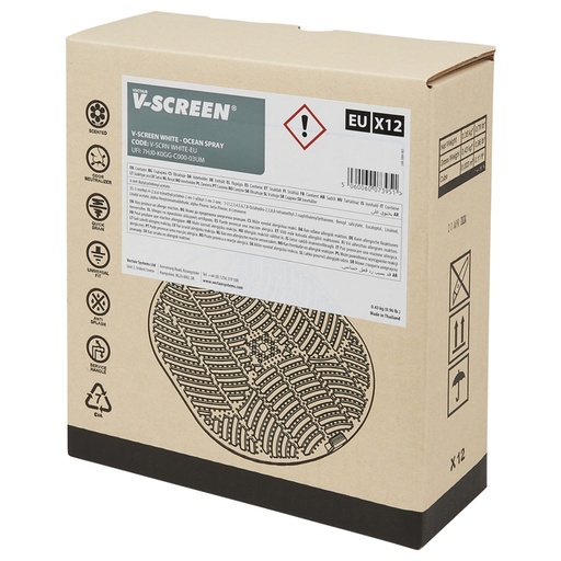 [1469407] Urinoirmat V-screen Ocean Spray 12 stuks