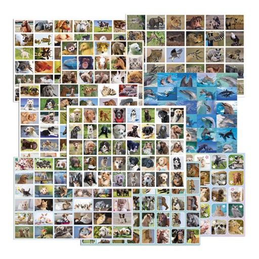[1469452] Belongingsstickermix De Stulp thema dieren assorti