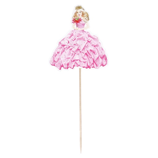 [1438952] Feestprikkers Haza prinses 20cm 8 stuks