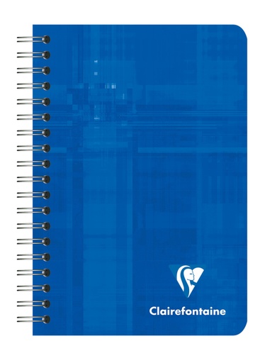 [034001] Notitieboek Clairefontaine 95x140mm spiraal lijn assorti