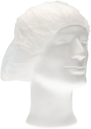 [1469090] Haarnet CMT bouffant non-woven XL 58cm PP wit 100 stuks