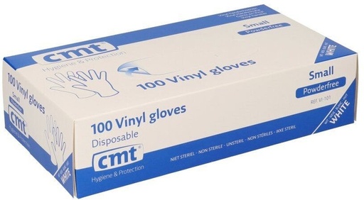 [1469096] Handschoen CMT S vinyl poedervrij wit 100 stuks