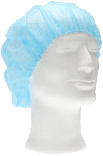 [1469118] Haarnet CMT bouffant non-woven XL 58cm PP blauw 100 stuks