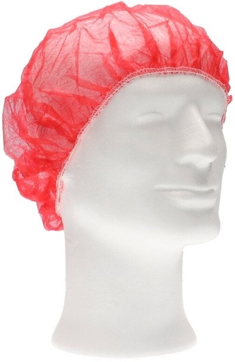 [1469120] Haarnet CMT bouffant non-woven XL 58cm PP rood 100 stuks