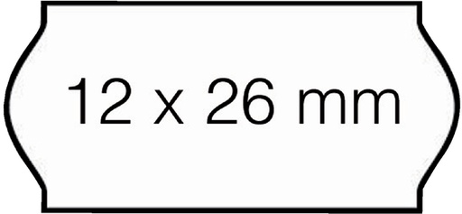 [1469137] Prijsetiket 12x26mm Sato Samark permanent wit