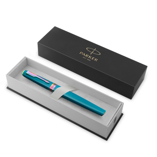 [1474000] Rollerpen Parker Meridian teal RBT fijn