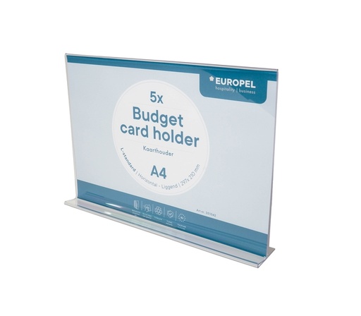 [1473136] Kaarthouder Europel Budget T-standaard A4 liggend 5 stuks