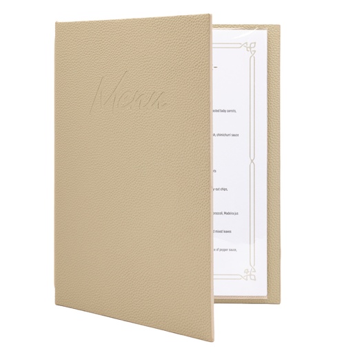 [1473695] Menukaart Securit Signature A4 zand