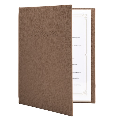 [1473696] Menukaart Securit Signature A4 bruin