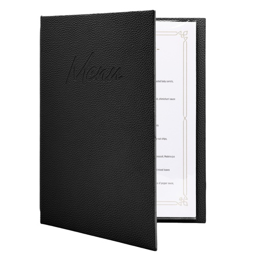 [1473697] Menukaart Securit Signature A4 zwart