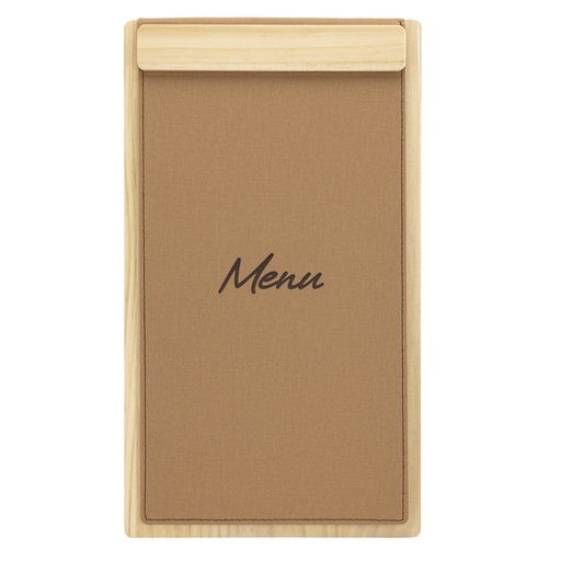 [1473699] Menukaart Securit Signature klembord A45 licht hout bruin
