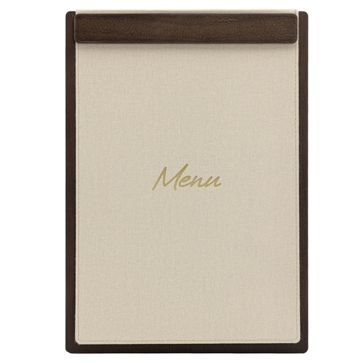 [1473700] Menukaart Securit Signature klembord A4 donker hout grijs
