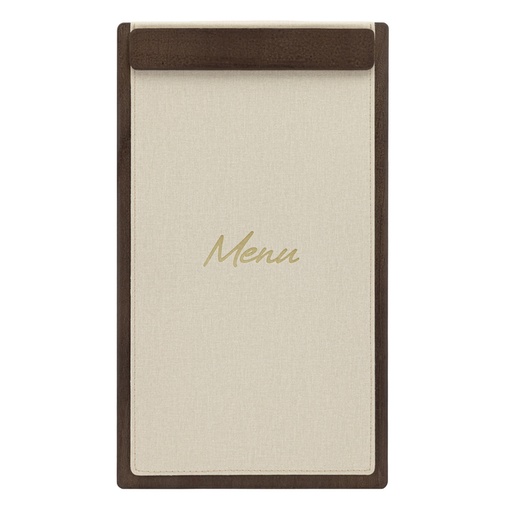 [1473704] Menukaart Securit Signature klembord A45 donker hout grijs