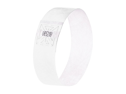 [1473882] Evenementenbandjes Sigel 255x25mm wit 120 stuks
