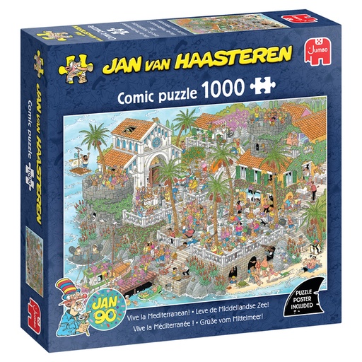 [1473968] Puzzel Jan van Haasteren Leve de Middellandse Zee 1000st